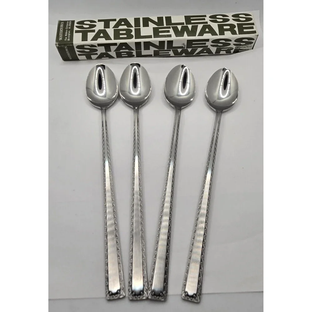 Watertown Stainless Japan Ice Tea Spoons Set of Four BNIB